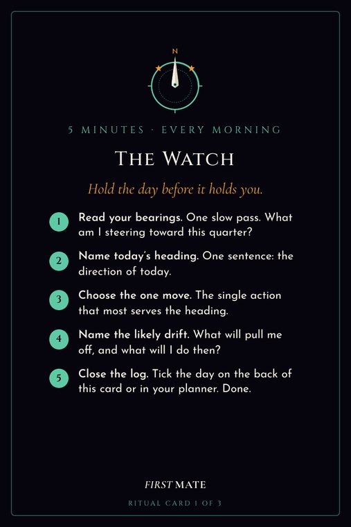 The Watch ritual card